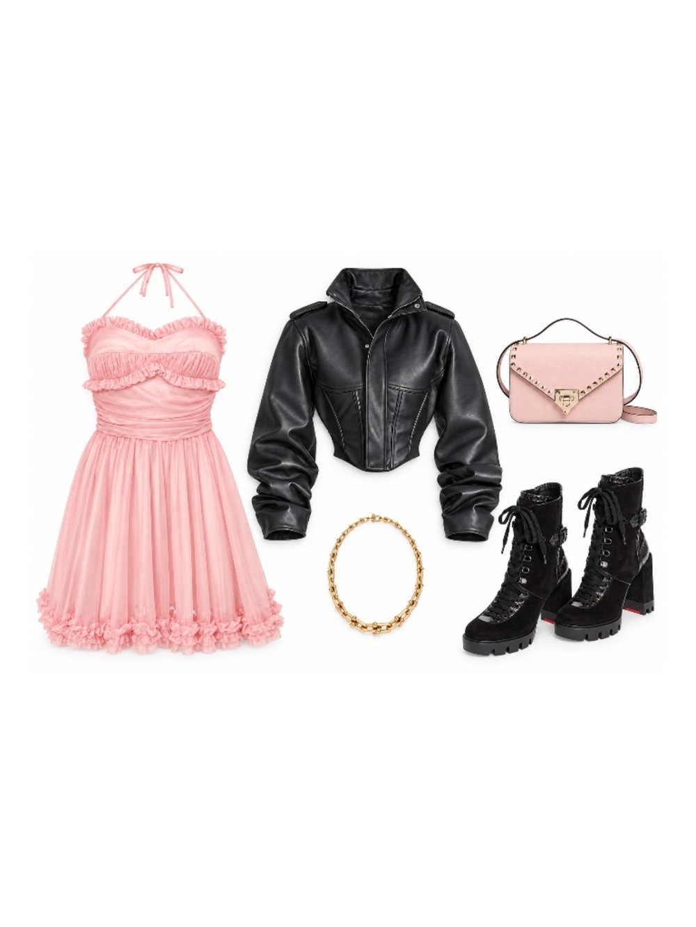 ALEXACHUNG Ruffle Georgette Mini Dress - Picture 4 of 7